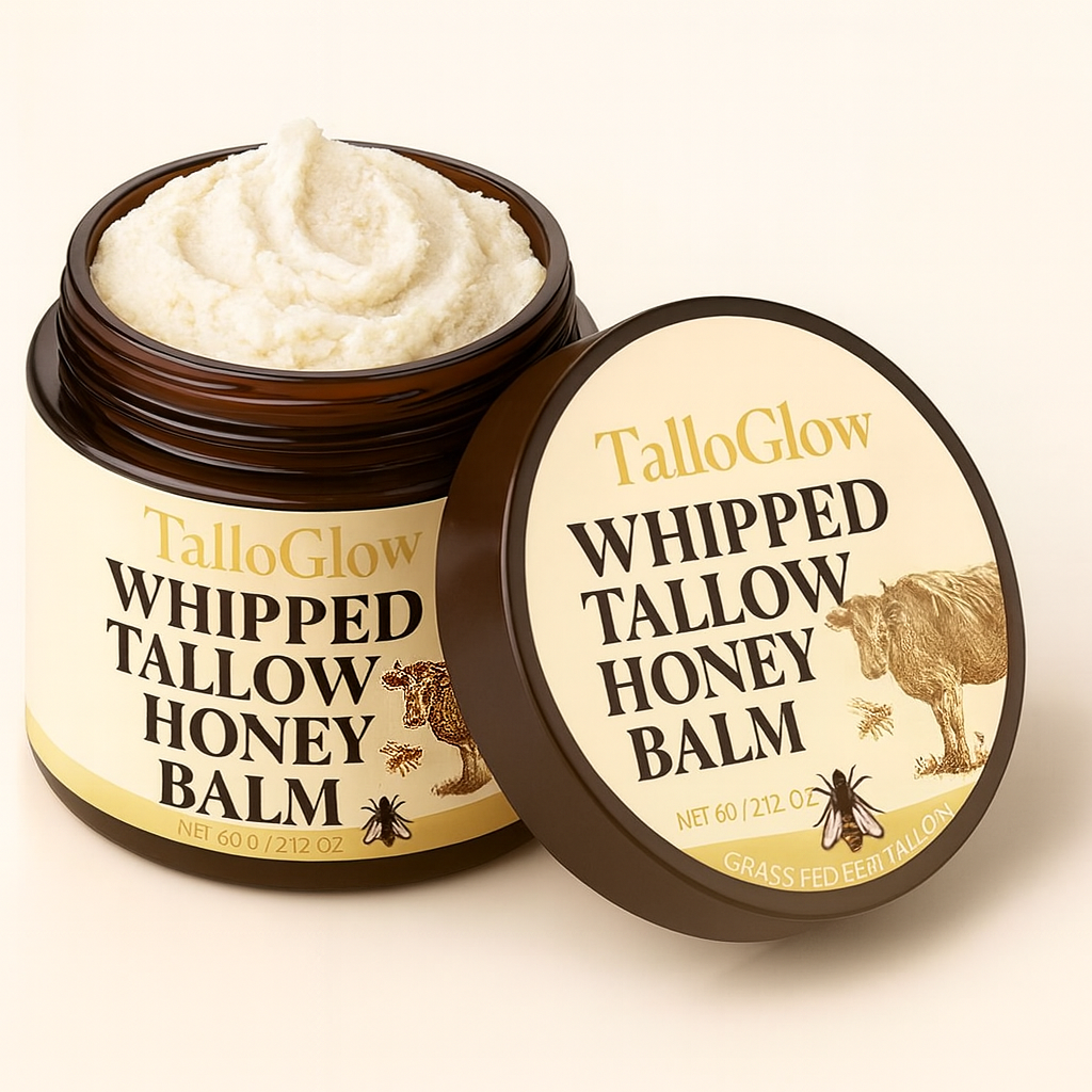 Whipped Organic Grass-Fed Beef Tallow Balm (Unscented)