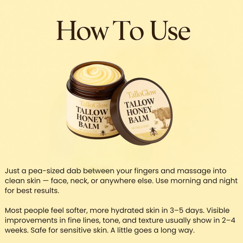 Organic Grass-Fed Beef Tallow Balm (Unscented)