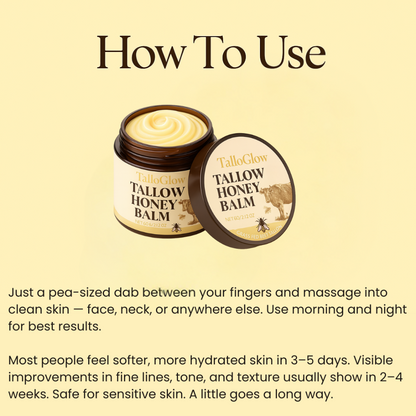 Organic Grass-Fed Beef Tallow Balm (Unscented)