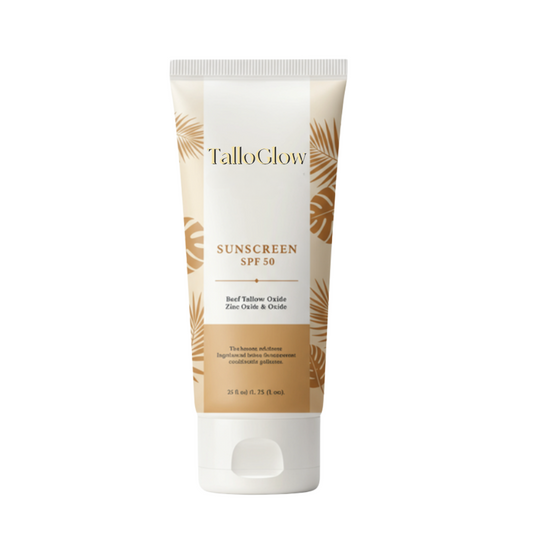 Beef Tallow Sunscreen With Zinc Oxide I SPF 50